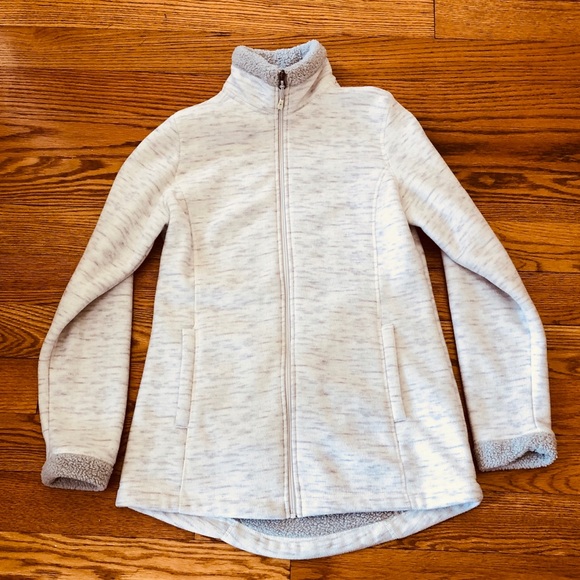 32 Degree Off White Zip-Up Fleece Jacket - Picture 1 of 5